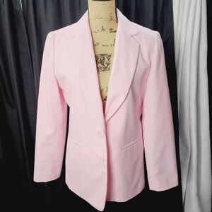 Vintage 90s Pastel Pink Barbiecore Requirements Blazer